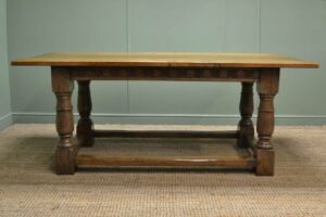 Unusual Small Extending Antique Refectory Table 13 Period Oak Antique Refectory Table