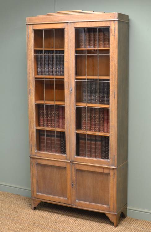 Art Deco Furniture 5 Stylish Art Deco Limed Oak Bookcase.