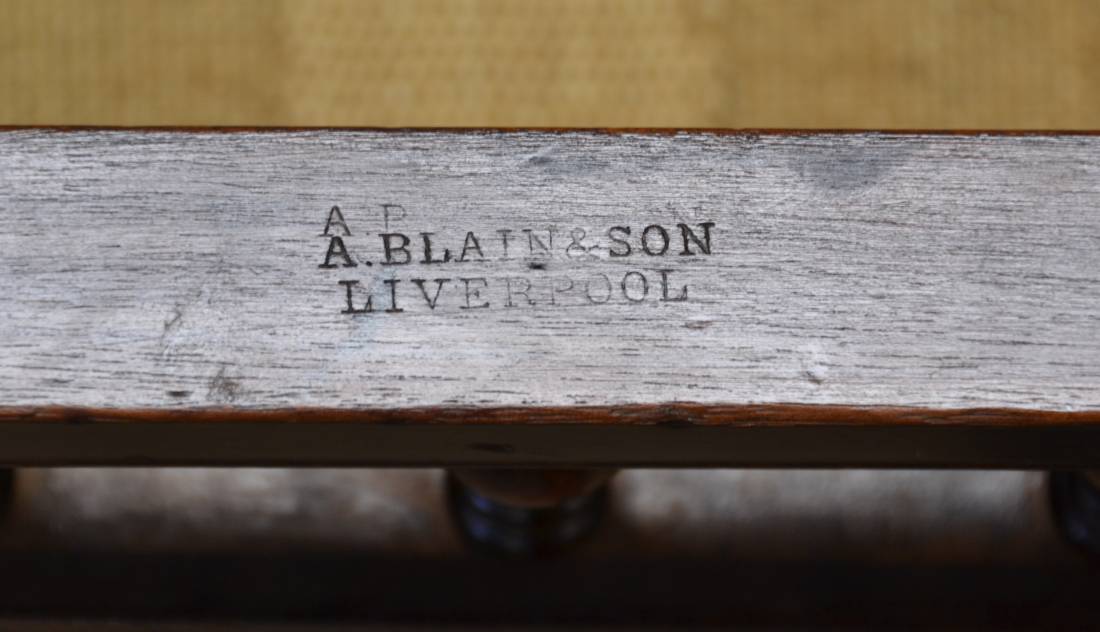 English Cabinet Makers - A to Z. 2 Antique Furniture by The Cabinet Makers A Blain Liverpool