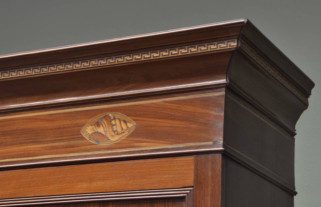 Antique Inlaid Furniture 17 Inlaid shell on Antique Cupboard