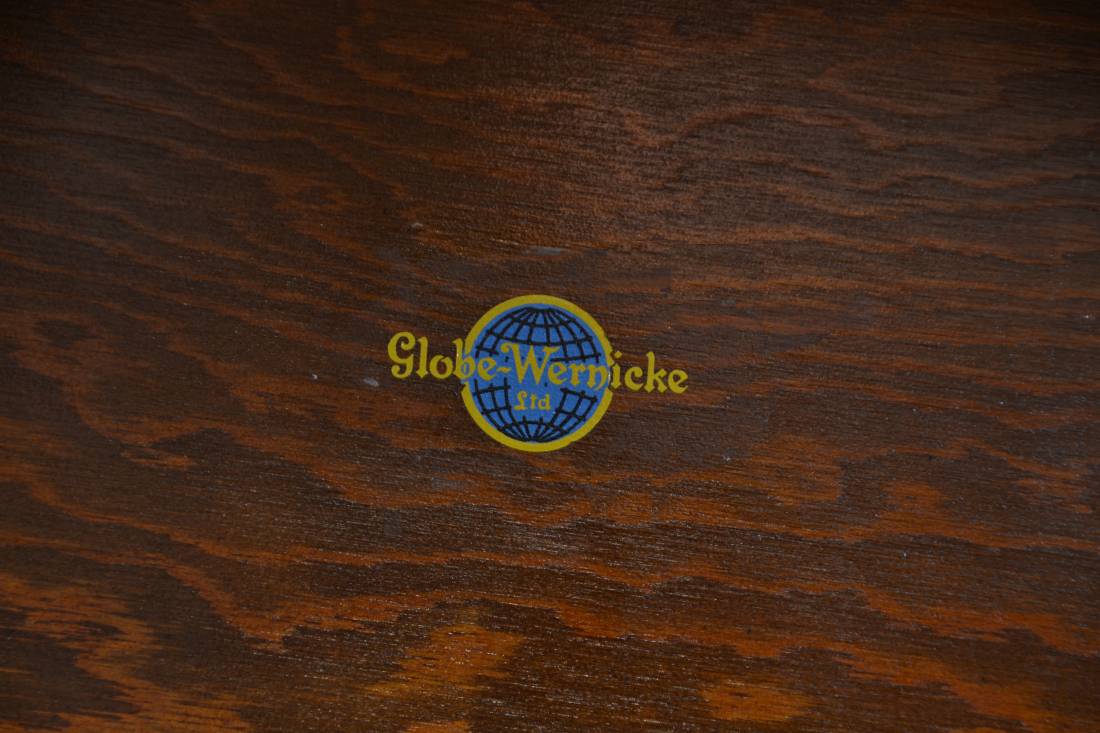 Art Deco Five Height Globe-Wernicke Oak Bookcase