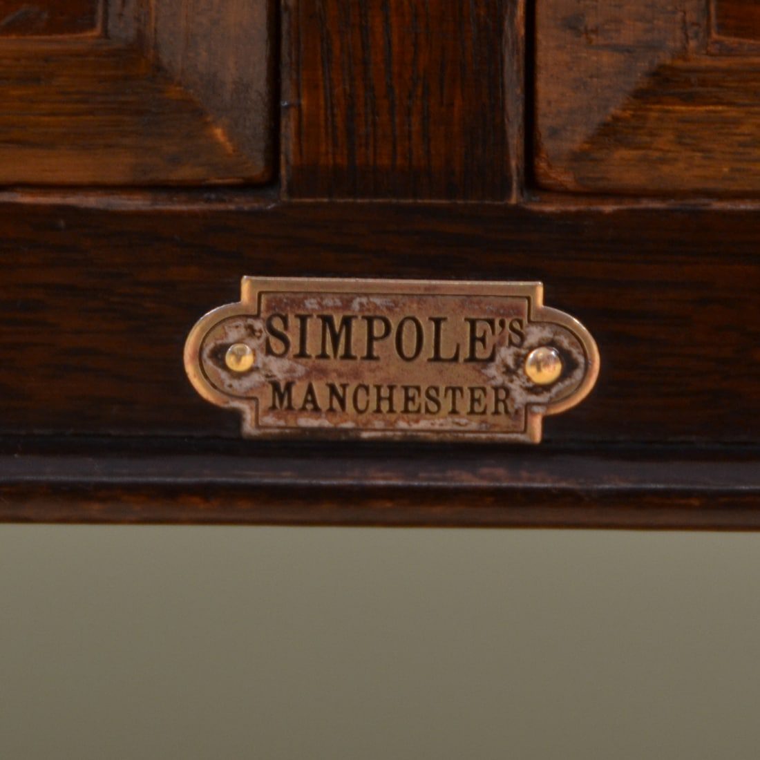 original makers brass plaque