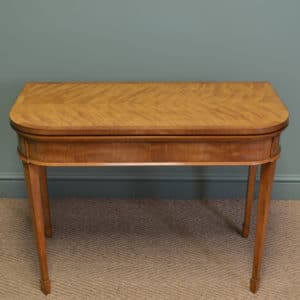 Victorian Satinwood Games Table