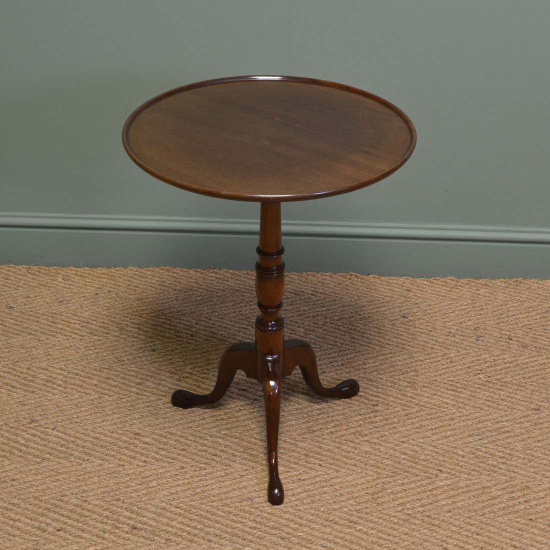 Dish Top Antique Table by John Taylor