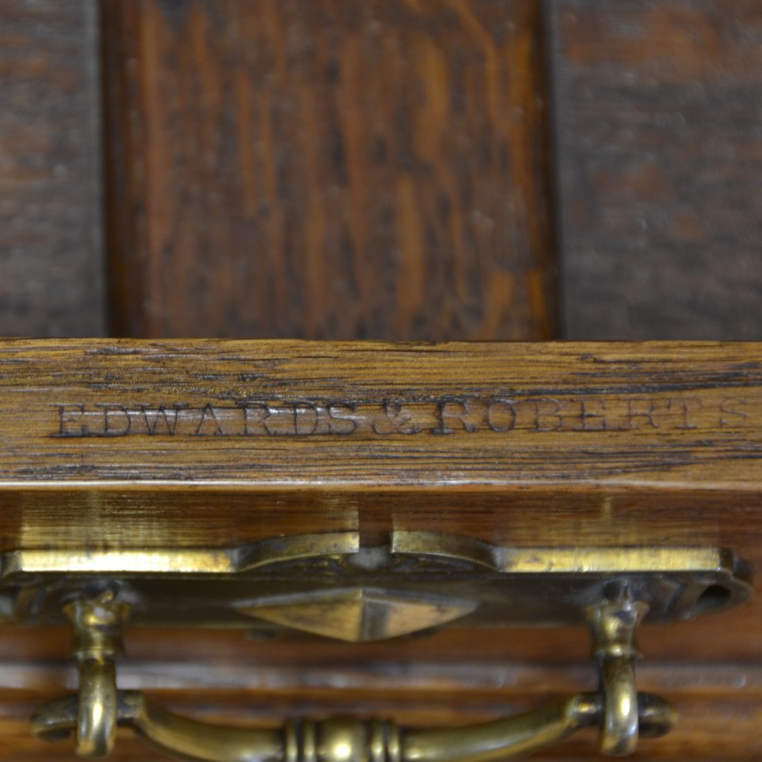 Spectacular Golden Oak Victorian Edwards & Roberts Antique Side Table
