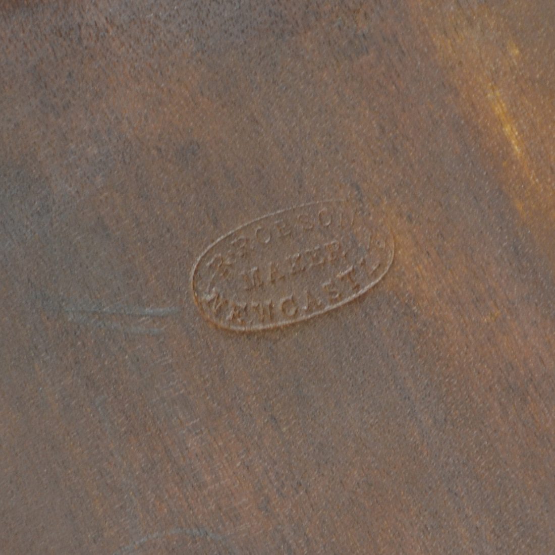 Antique Circular Table makers stamp