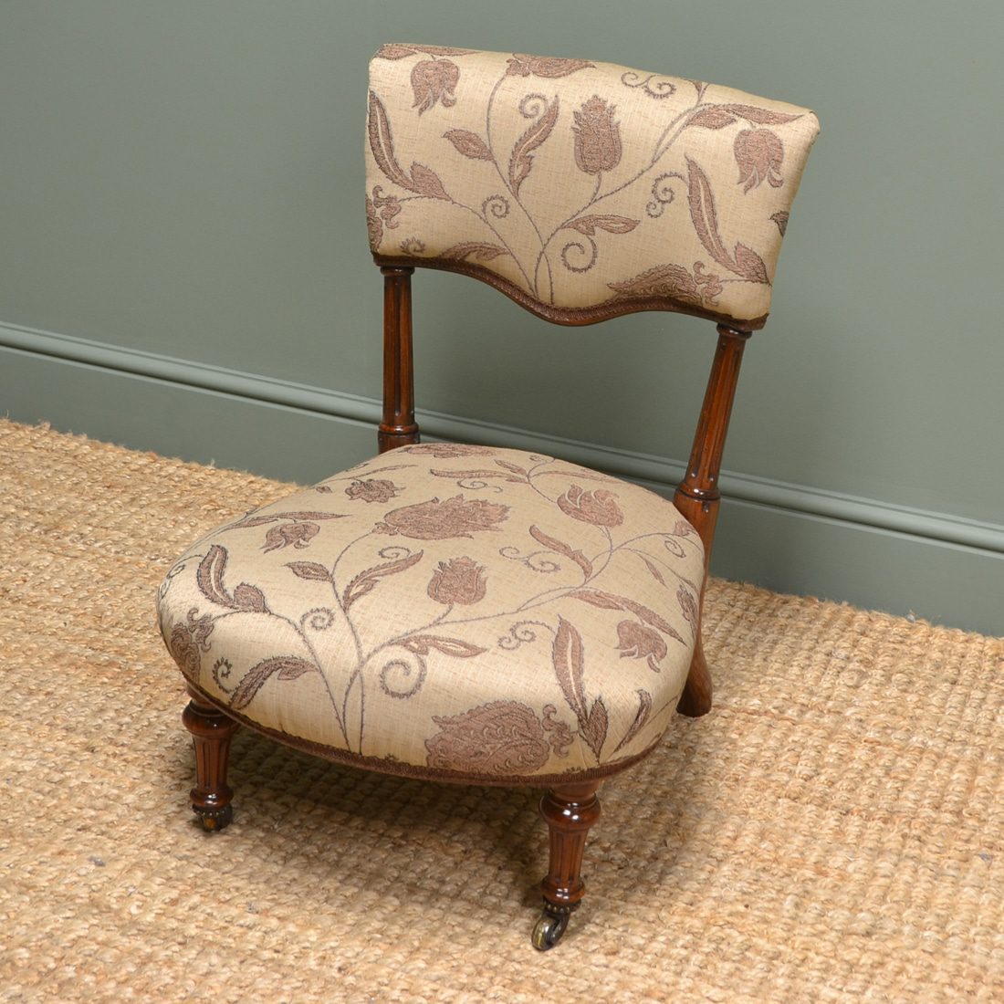 Holland and Sons Antique Furniture 9 Small Holland & Sons Antique Nursing Chair