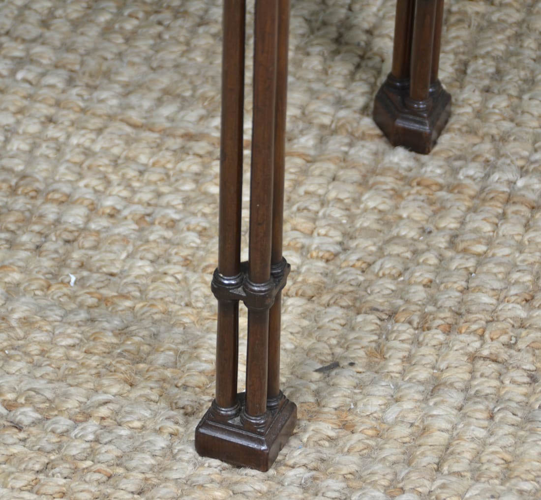Chinese Chippendale Triple Pillar Leg