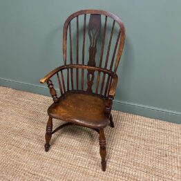 Victorian Country Oak Antique Windsor Chair