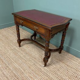Quality Walnut Maple & Co Antique Writing Table