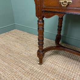 Quality Walnut Maple & Co Antique Writing Table