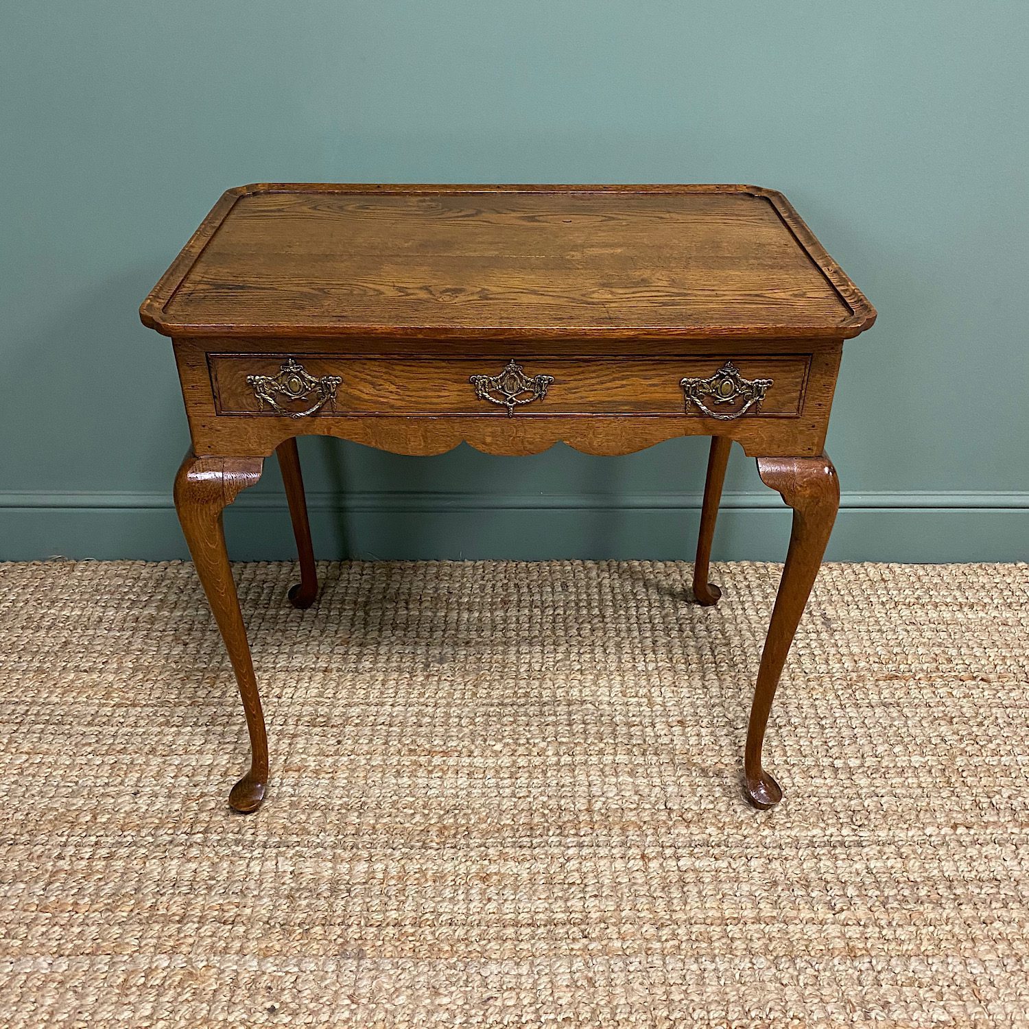 Victorian Oak Antique Silver Table 1 Victorian Oak Antique Silver Table