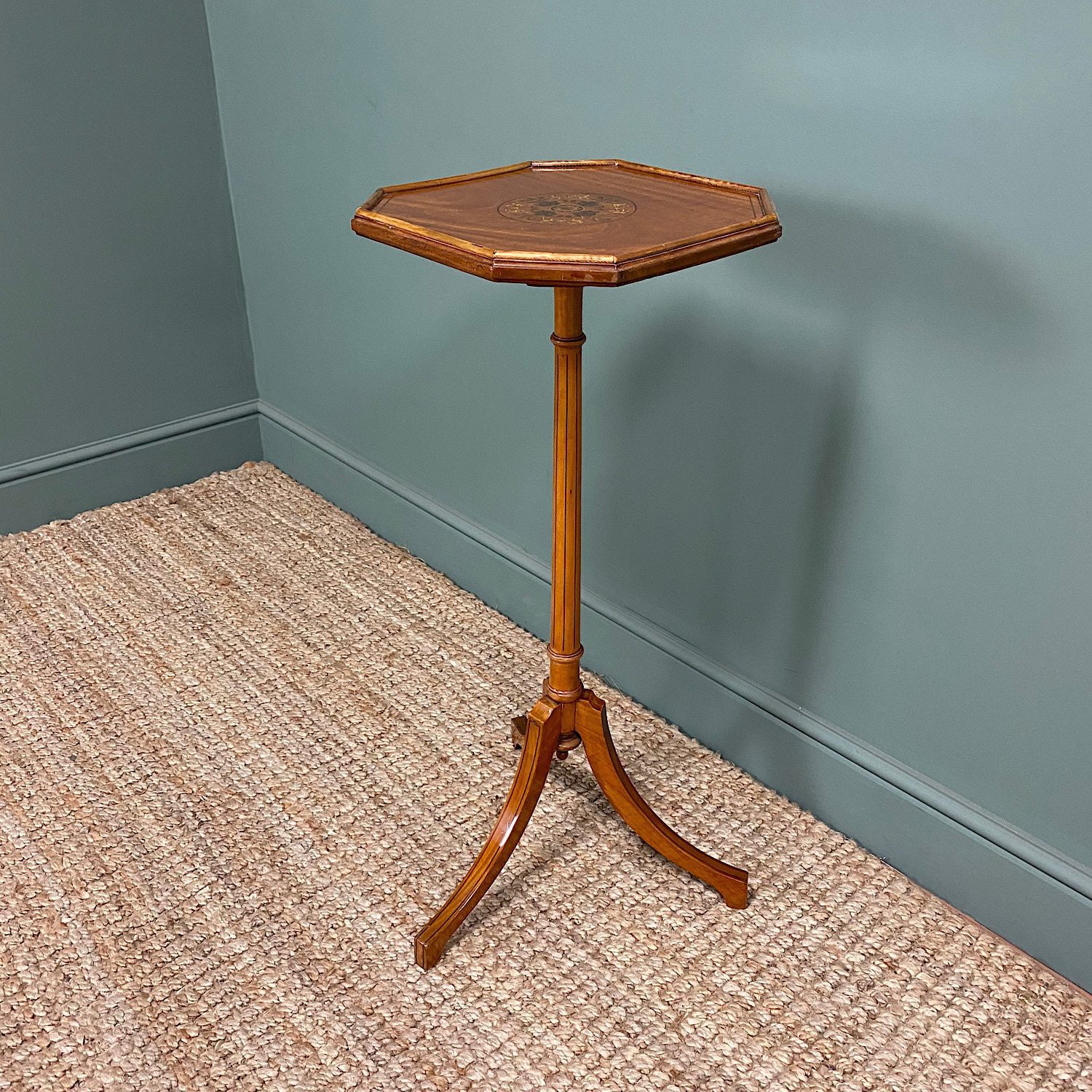 Unusual Satinwood Victorian Jardinière / Side Table 3 Unusual Satinwood Victorian Jardinière / Side Table