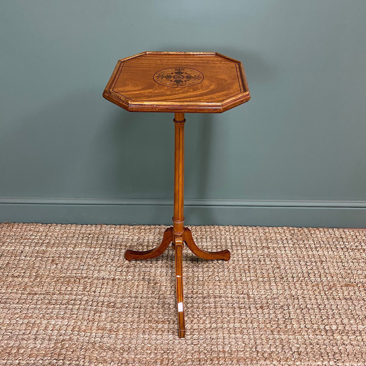 Unusual Satinwood Victorian Jardinière / Side Table 1 Unusual Satinwood Victorian Jardinière / Side Table