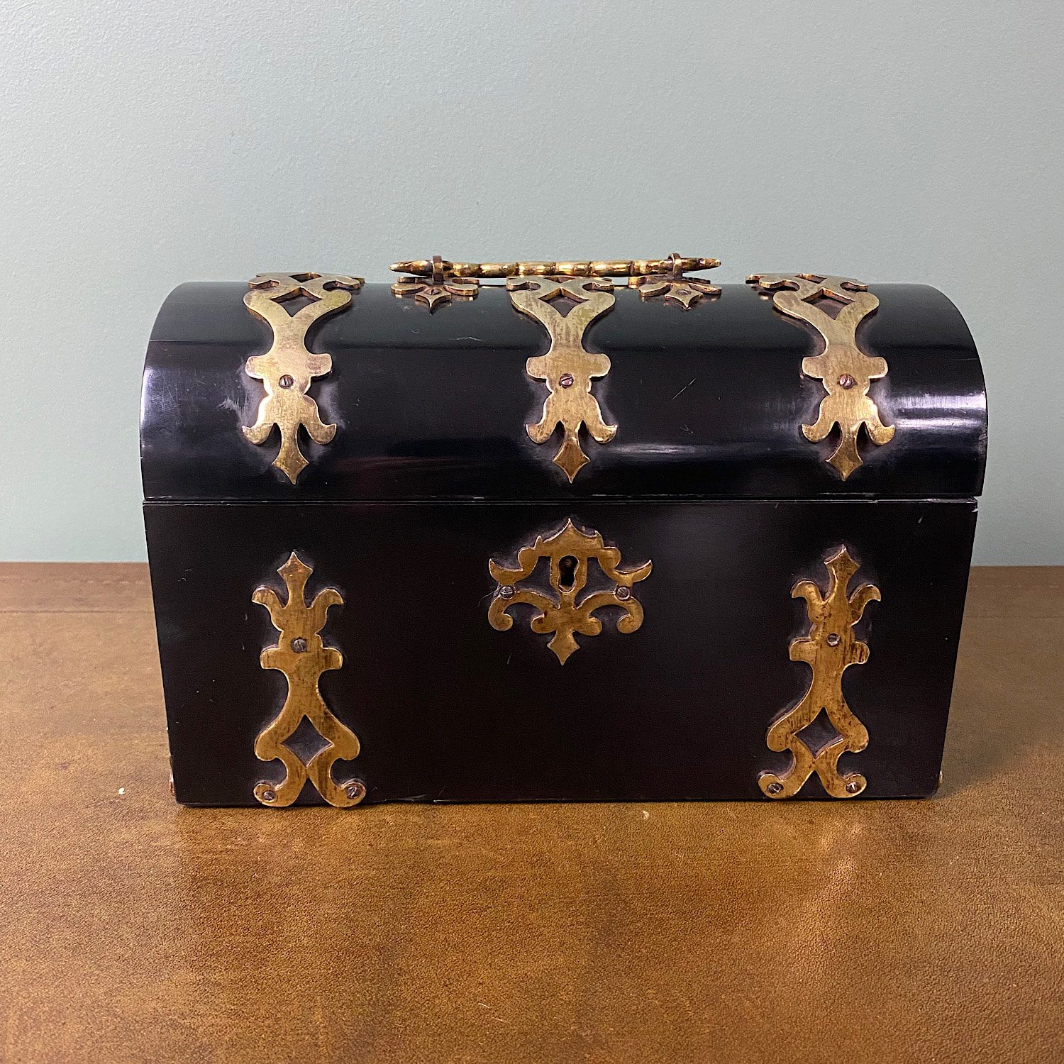 Stunning Victorian Dome Topped Antique Box 1 Stunning Victorian Dome Topped Antique Box