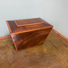 Small Mahogany Antique Tea Caddy