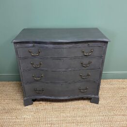 Antique Painted Serpentine Chest