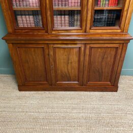Magnificent Quality Victorian Mahogany Antique Large Library Bookcase