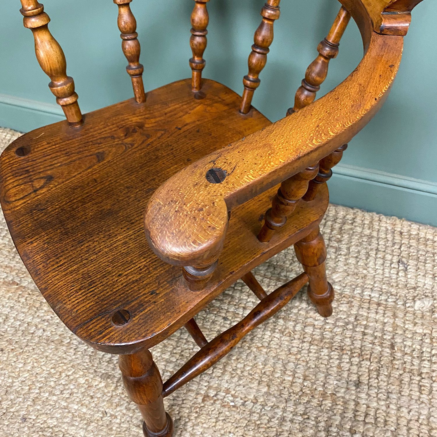 Pair of Antique Victorian Captains Chairs 4 Pair of Antique Victorian Captains Chairs