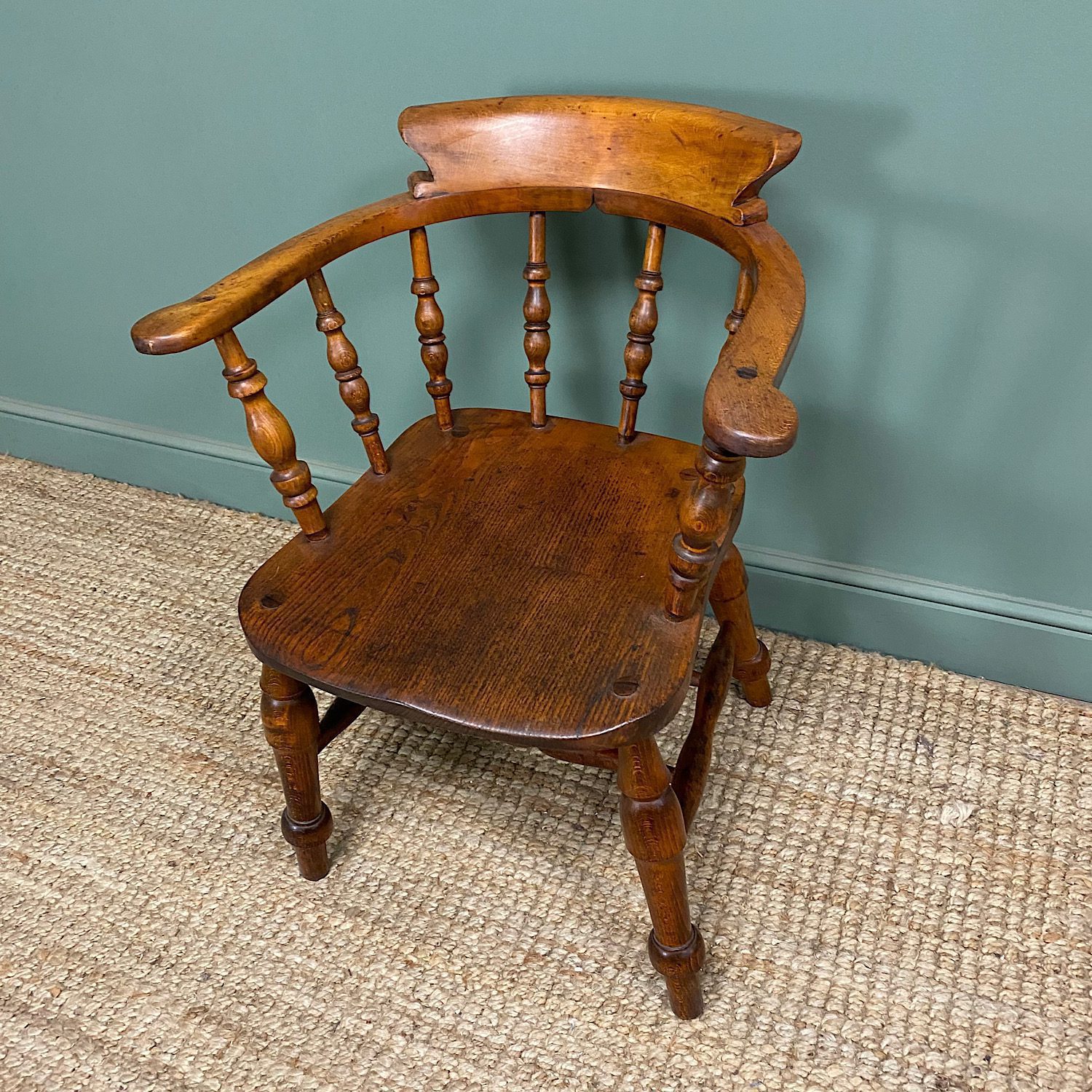 Pair of Antique Victorian Captains Chairs 6 Pair of Antique Victorian Captains Chairs