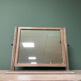 Arts & Crafts Limed Oak Mirror