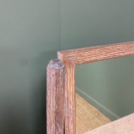Arts & Crafts Limed Oak Mirror