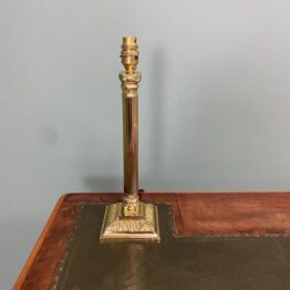 Quality Brass Corinthian Column Antique Lamp