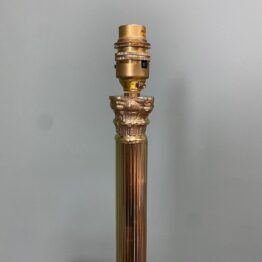 Quality Brass Corinthian Column Antique Lamp 