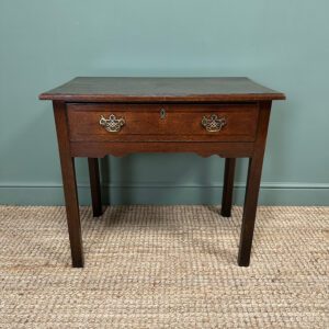 Georgian Oak Cross Banded Side Table