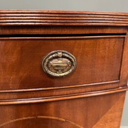 Superb Quality Edwardian Antique Bow Fronted Cabinet