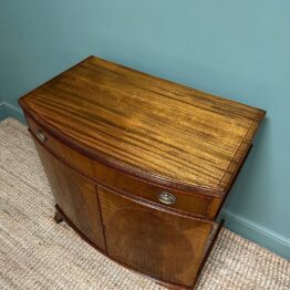 Superb Quality Edwardian Antique Bow Fronted Cabinet