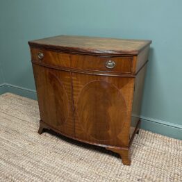 Superb Quality Edwardian Antique Bow Fronted Cabinet