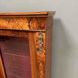 Sensational Figured Victorian Walnut Antique Credenza