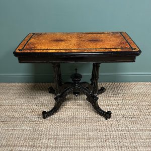 Victorian Amboyna Games Table