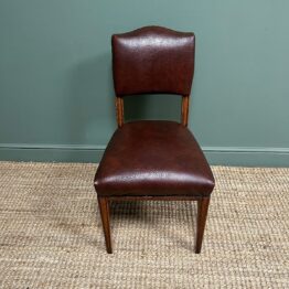 Set of 8 Antique Victorian Oak Dining Chairs