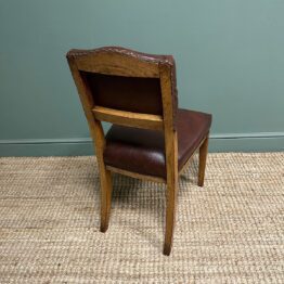 Set of 8 Antique Victorian Oak Dining Chairs