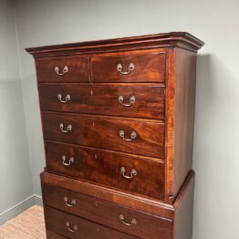 Quality Georgian Mahogany Chest on Chest / Antique Tall Boy