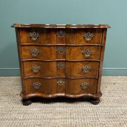 Unusual Dutch Georgian Walnut Antique Chest