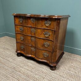 Unusual Dutch Georgian Walnut Antique Chest