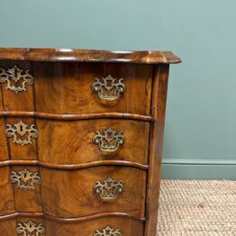 Unusual Dutch Georgian Walnut Antique Chest