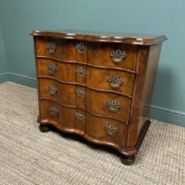 Unusual Dutch Georgian Walnut Antique Chest