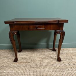 Superb Quality Antique Georgian Games Table / Tea Table   