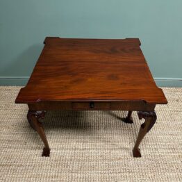 Superb Quality Antique Georgian Games Table / Tea Table   