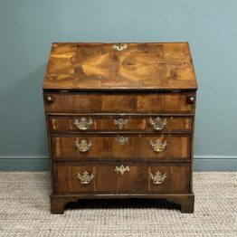 Rare Georgian Yew Wood Antique Bureau