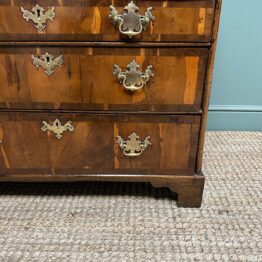 Rare Yew Wood Antique Georgian Bureau