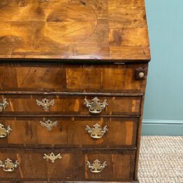 Rare Yew Wood Antique Georgian Bureau