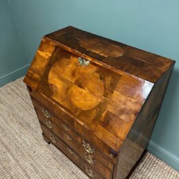 Rare Yew Wood Antique Georgian Bureau