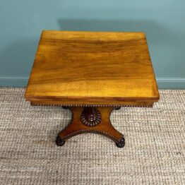 Elegant Antique Regency Rosewood Games Table