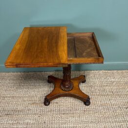 Elegant Antique Regency Rosewood Games Table
