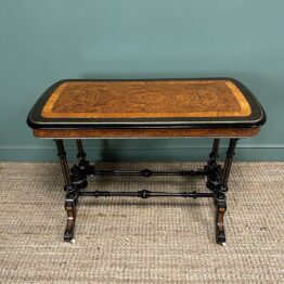Rare Victorian Amboyna Antique Table